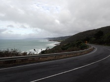 Winding our way along the coastline.
